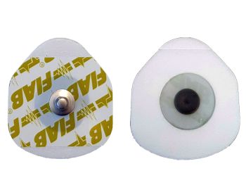 Fiab F9079P Elettrodo monouso Ecg 32x36 mm (ovale)  connessione a clip PEDIATRICO conf. 100 pezzi