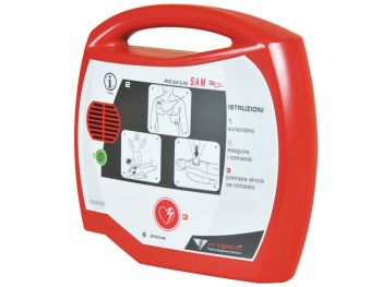 Defibrillatore Semiautomatico AED Rescue Sam Facile da Usare Italiano