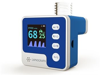 Capnografo Portatile per Adulti e Bambini con Display a Colori e Allarmi Gima