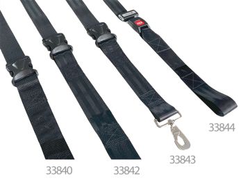 Cintura di sicurezza nera B9 per barelle con fibbia in metallo Gima