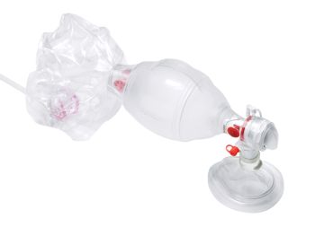  Pallone Monopaziente con Mascherina N°1 e Sacca Ossigeno SPUR II Pediatrico Ambu