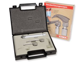 Set laringoscopio standard ricaricabile 2,5 V pediatrico (lame Miller 0‑1) Gima