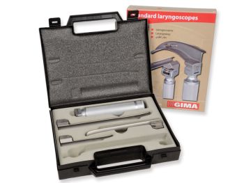 Set laringoscopio pediatrico 2,5 V 3 lame (Miller 1-2-3) Gima