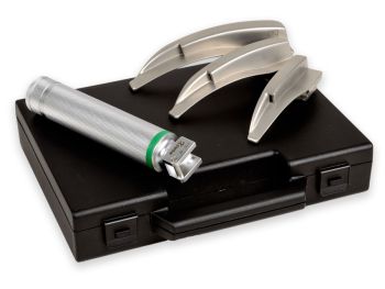 Set laringoscopio F.O. pediatrico Maxlite 2,5 V xenon/alogeno GIMA (lame Miller 1-2-3)