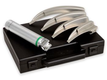 Set laringoscopio F.O. pediatrico Maxlite 2,5 V xenon/alogeno GIMA (lame Miller 1-2-3-4)