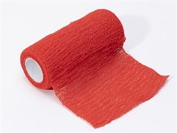 BENDA ELASTICA COESIVA 4 m x 10 cm - rossa Gima conf. 10 pezzi