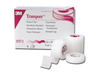 Cerotto plastico Transpore 51 mm x 9,14 m conf. 6 rotoli 3M