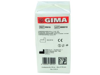 Compresse Garza TNT non sterile 5x5 cm conf. 10 pacchi da 100 Gima