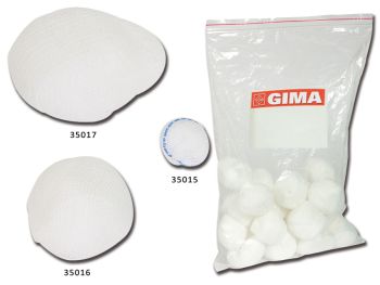 Tamponi Rotondi Garza Cotone Ø50 mm conf. 10 pacchi da 100 pz Gima