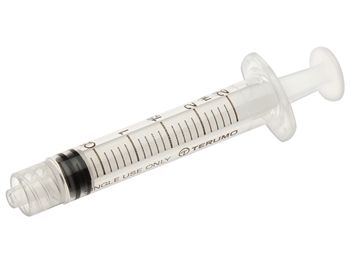 SIRINGHE SENZA AGO TERUMO 2,5 ml - Luer Lock concentrico - sterili conf. 100 pezzi