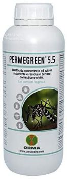 Insetticida naturale-Insetticida concentrato PermeGreen 5.5-1 lt-Orma