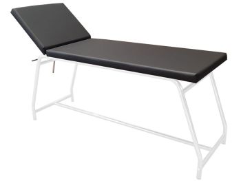 LETTINO DA VISITA portata 120 kg, verniciato bianco materasso nero 