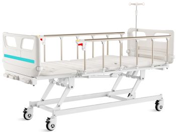 LETTO A 4 SEZIONI AD ALTEZZA VARIABILE 3 manovelle con ruote