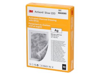 Medicazione al Carbone Attivo e Argento 6,5x9,5 cm Actisorb Silver 220 conf. 10 pz 3M