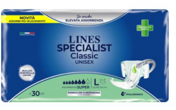 Lines specialist pannolone mutandina classic super taglia L 30 pezzi