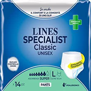 Lines specialist pannolone Pants unisex Super taglia L 14 pezzi