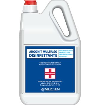 INTERCHEM ARGONIT MULTIUSO DISINFETTANTE disinfettante alcolico per superfici 5 litri