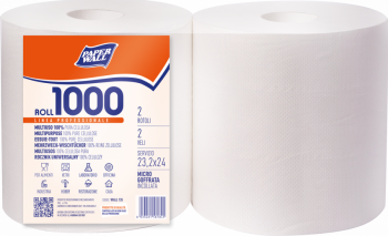 Real carta Paper wall 1000 bobina carta 800 strappi conf. 2 rotoli 2 veli 