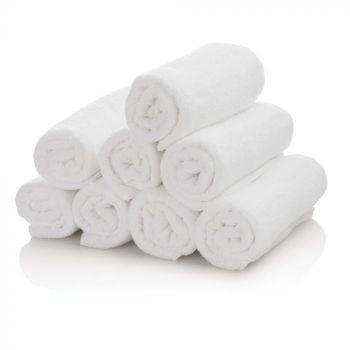 Asciugamano di spugna Tekno quality bianco-50x90 cm