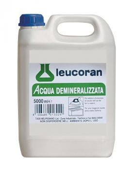 Acqua distillata-Acqua demineralizzata 5 litri-Leucoran