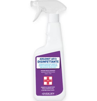 INTERCHEM ARGONIT AF/2 DISINFETTANTE disinfettante inodore per attrezzature attivo contro virus 750 ml