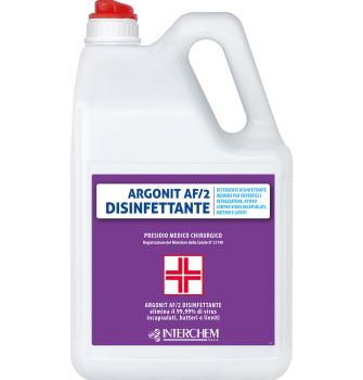INTERCHEM ARGONIT AF/2 DISINFETTANTE detergente disinfettante inodore per attrezzature 5 litri 