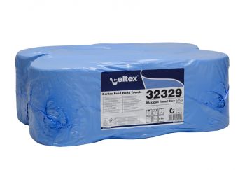 Carta asciugamani estrazione centrale-Maxipull trend blu-Celtex