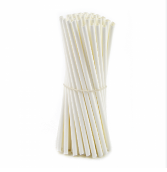 Cannucce 21 cm bianche monouso in PLA compostabili 500 pezzi - Usobio