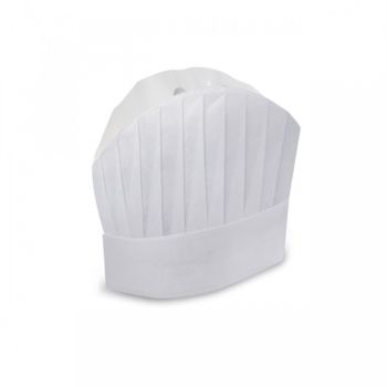 Cappello bianco monouso Grand Chef 30 cm conf. 20 pezzi