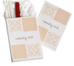 Vanity kit con dischetti, cotton fioc e lima-Linea cortesia Acanto-100 pezzi