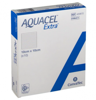 Medicazione sterile Aquacel extra hidrof-10x10 cm-10 pz