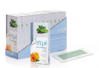 Strisce depilatorie corpo pelli delicate the verde e calendula 10 pz Jepil Xanitalia 