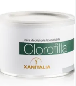 Ceretta depilatoria clorofilla in barattolo da 400 ml Xanitalia