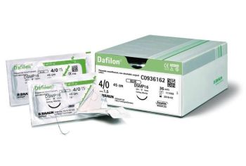 Sutura monofilamento sintetico non assorbibile B-BRAUN DAFILON BLU 6/0 (0,7) 45 cm ds 16 conf.36 pz