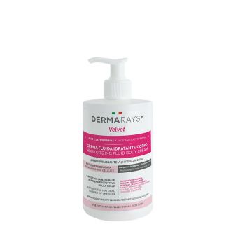 Dermarays Velvet crema corpo idratante con pompetta 500 ml