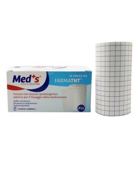 FARMATNT Cerotto Med's per fissaggio a rotolo in tnt estensibile 15 cm x 10 metri