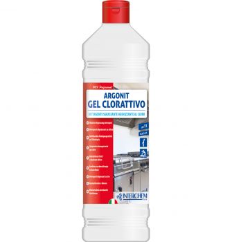 INTERCHEM ARGONIT GEL CLORATTIVO detergente sgrassante in gel al cloro 1 litro