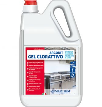 INTERCHEM ARGONIT GEL CLORATTIVO detergente sgrassante in gel al cloro 5 litri