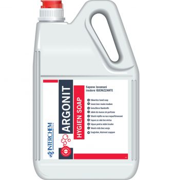 Sapone liquido mani igienizzante inodore-Interchem argonit hygien soap-5 litri 