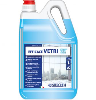 INTERCHEM EFFICACE VETRI Detergente per vetri 5 litri