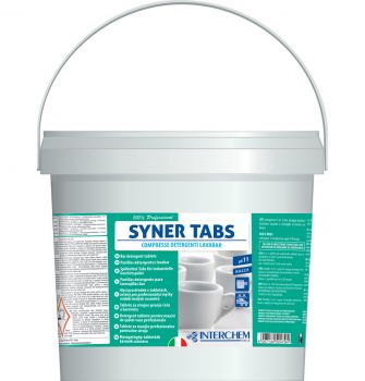 INTERCHEM SYNER TABS pastiglie 5 in 1 per lavatazzine e bicchieri 3 kg 