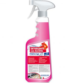 Igienizzante per ambiente a spray-Interchem Uni 5 detergente con alcool-750 ml 
