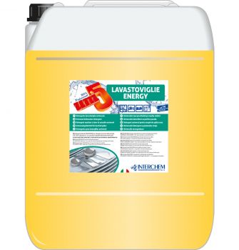 INTERCHEM UNI5 LAVASTOVIGLIE ENERGY detergente lavastoviglie concentrato professionale 25 kg