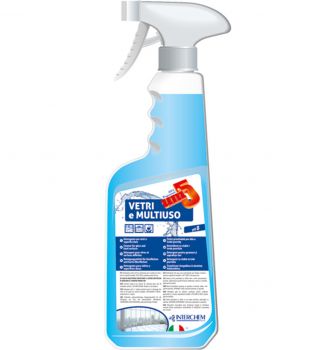 INTERCHEM UNI5 VETRI E MULTIUSO Detergente per vetri 750 ml