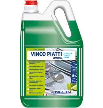 INTERCHEM VINCO PIATTI LIMONE detergente concentrato per piatti al limone 5 litri 