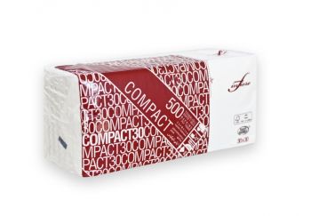 Tovaglioli di carta-Compact monovelo 30x30-500 pz-Infibra