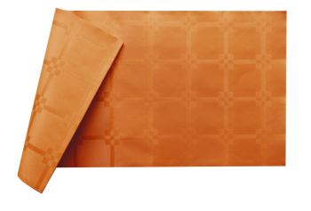 Infibra tovaglia arancio damascata 100 x 100 cm 50 pezzi