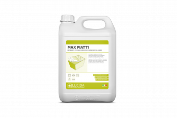 LUCIDA MAX PIATTI detergente concentrato igienizzante per piatti al limone 5 litri 