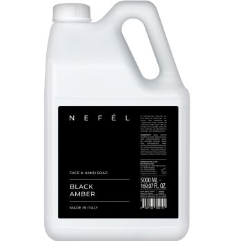 NEFÉL BLACK AMBER sapone mani e viso in tanica da 5 litri - Interchem 