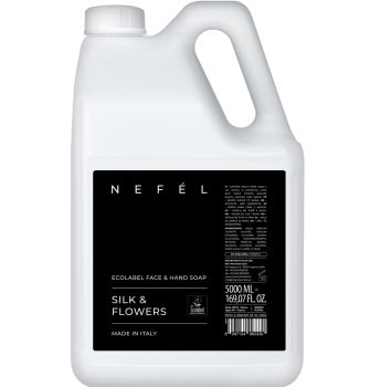 NEFÉL SILK & FLOWERS sapone mani certificato ecolabel tanica da 5 litri